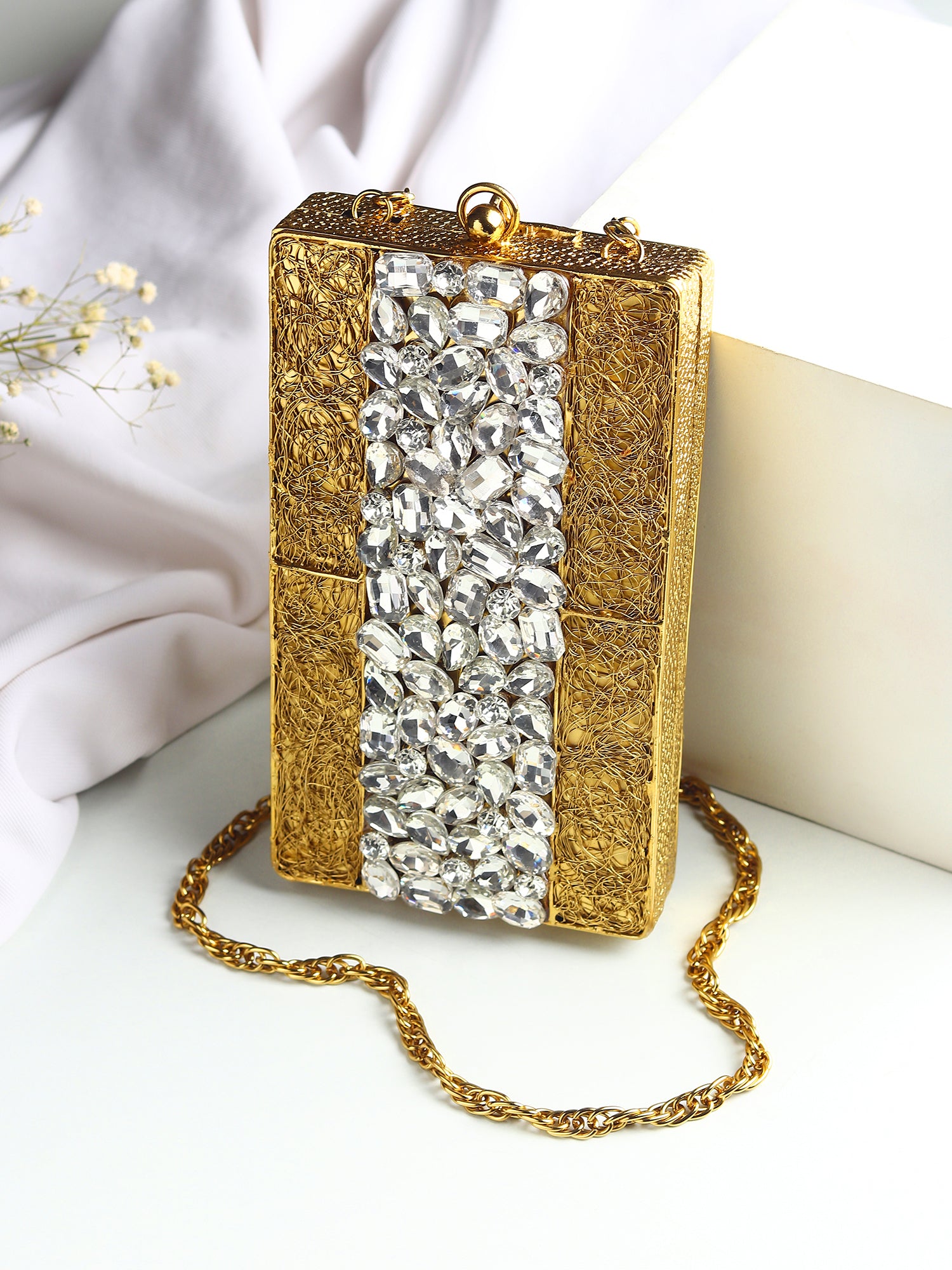 Gemme Golden Clutch