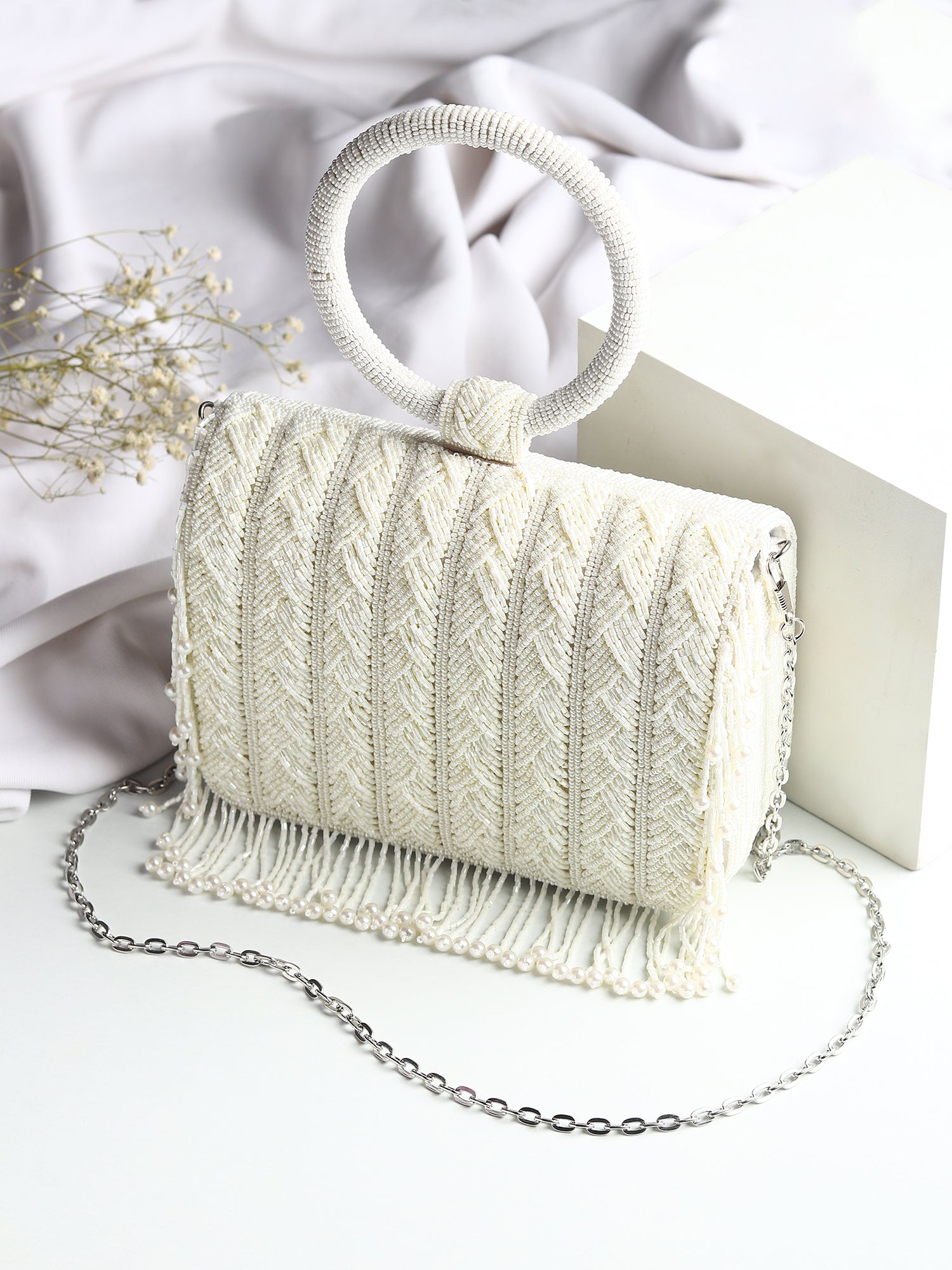 Kashish White Bag