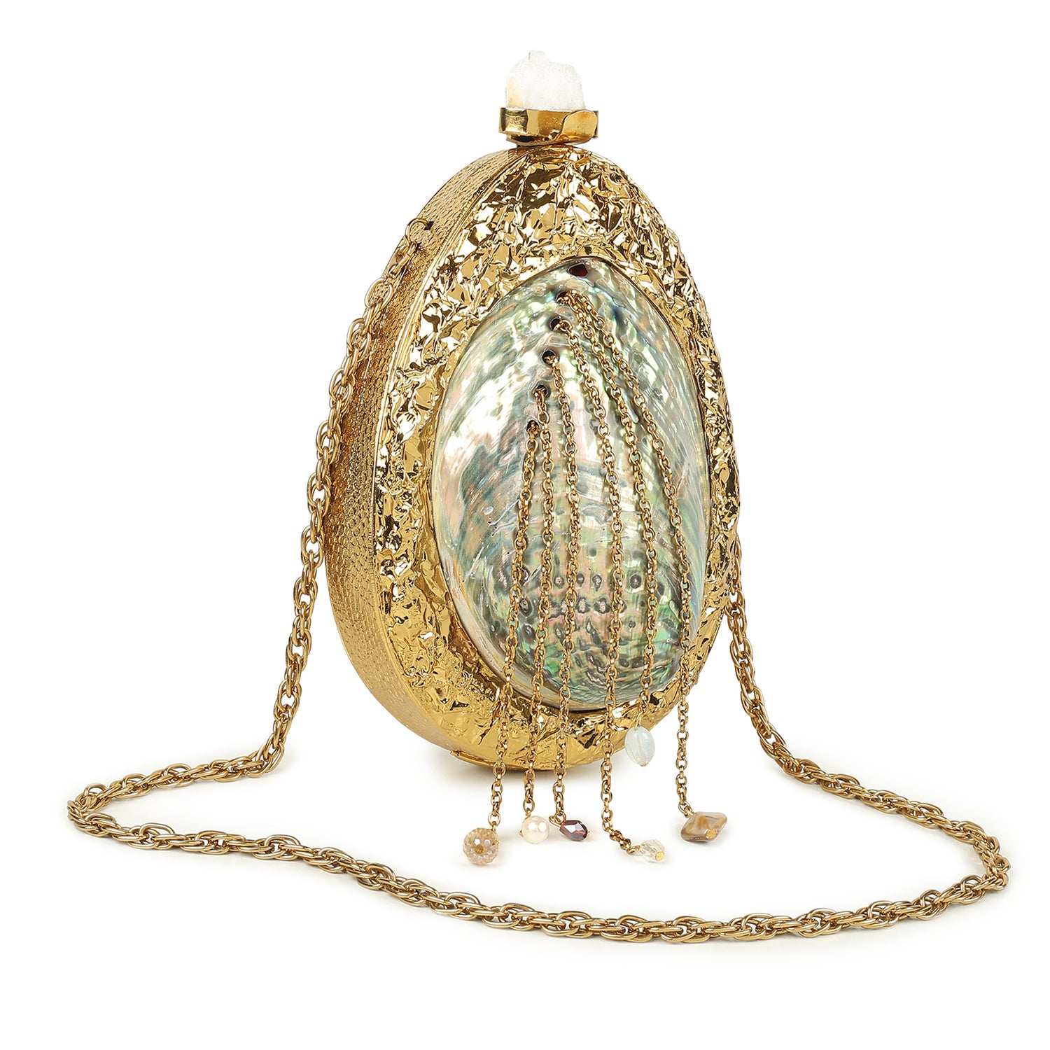Roopika Gold Shell Bag
