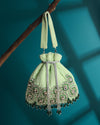Zaaya Green Potli Bag