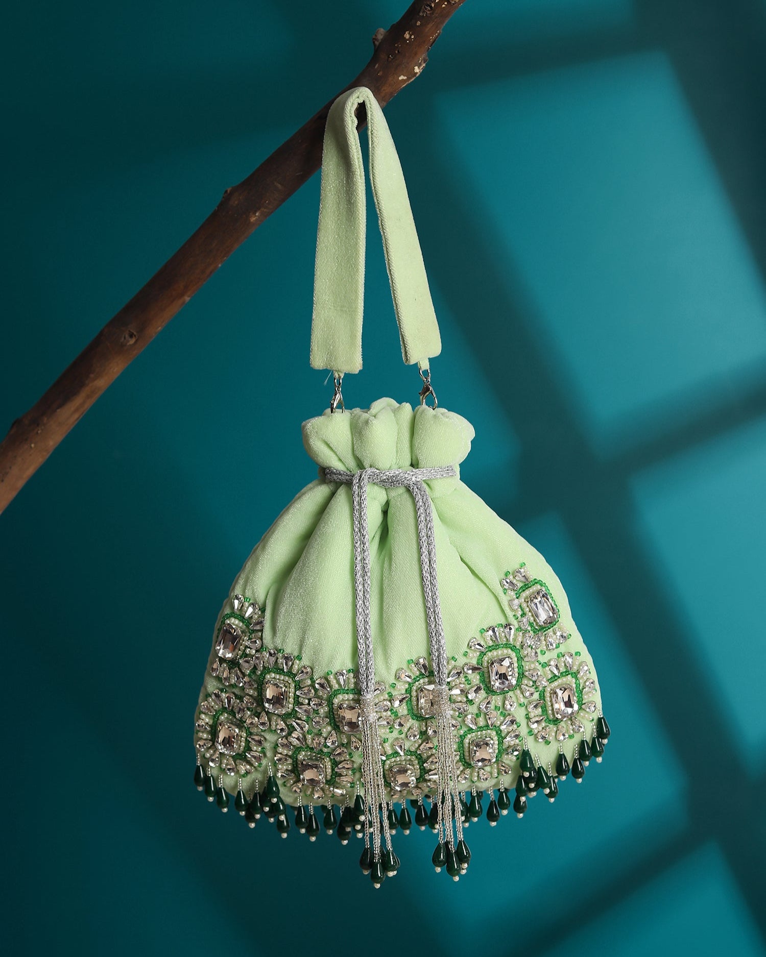 Zaaya Red Potli Bag