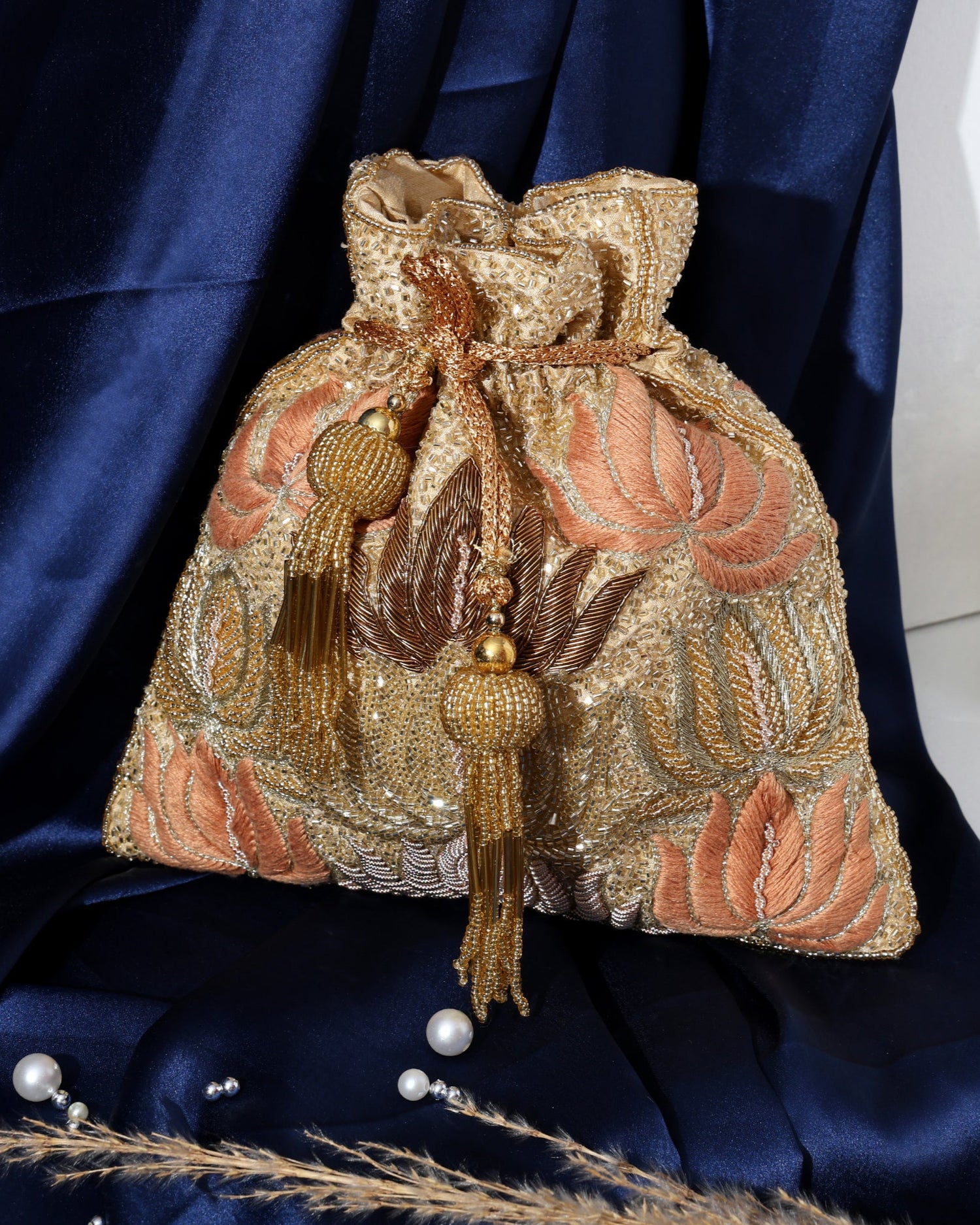 Swarna Golden Potli Bag