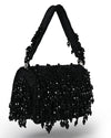 Shabnam black flap bag