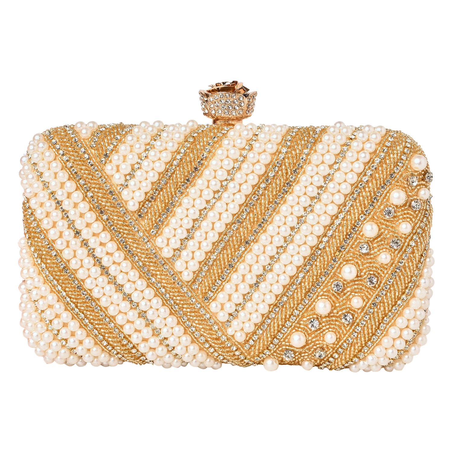 Heer-E-Gul Golden Clutch