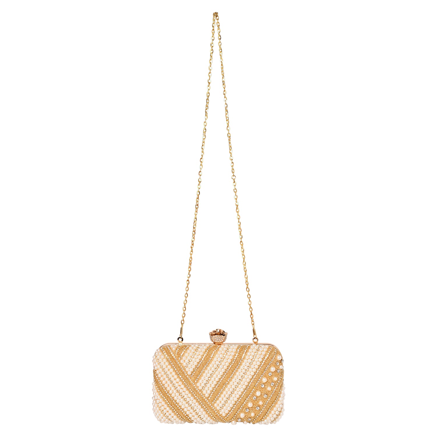 Heer-E-Gul Golden Clutch