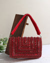 Ragini Red Studded Flap Bag