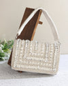 Ragini White Studded Flap Bag