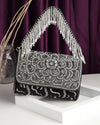 Raaz black flap bag