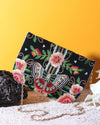 Bahaar black flap bag