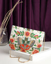 Bahaar white flap bag