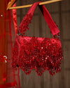 Shabnam Red flap bag