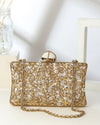 Rangrez Golden Mother Of Pearl Clutch