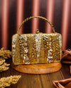 Elysian Golden Mother Of Pearl Clutch