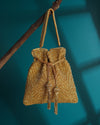 Silsila Golden Potli Bag