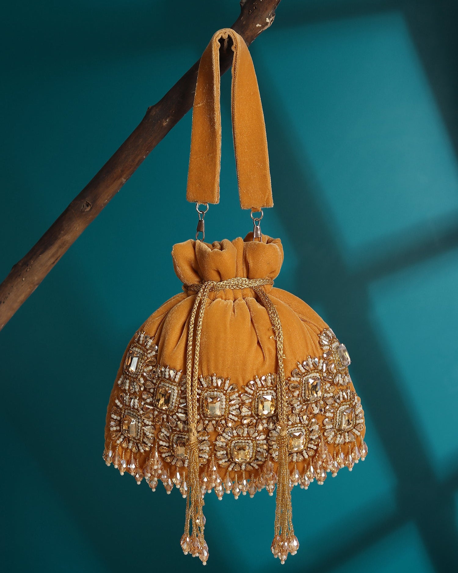 Noori Golden Potli Bag