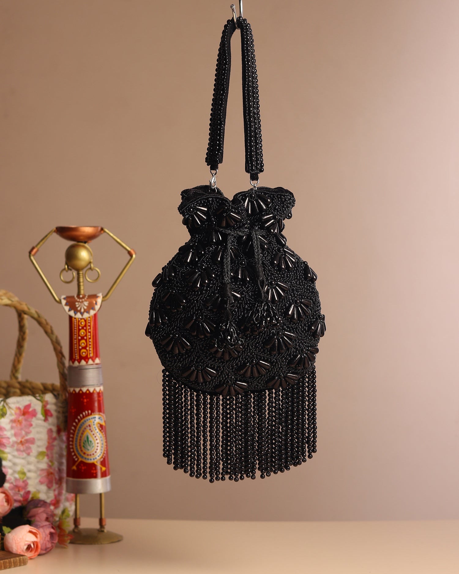 Ziva Blue Potli Bag
