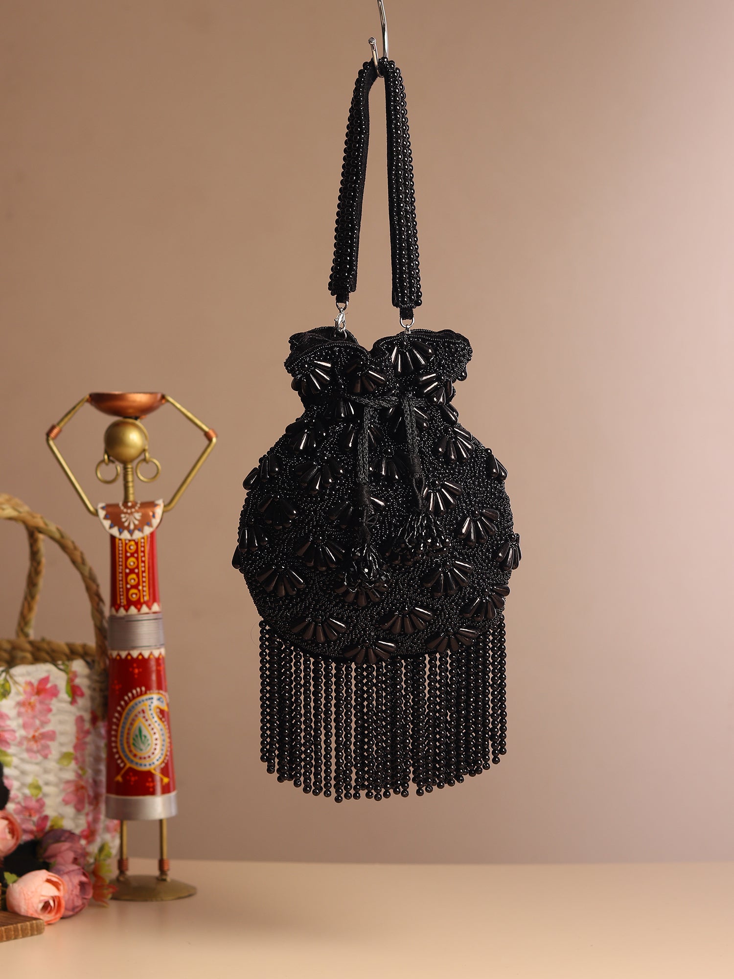 Ziva Black Potli Bag