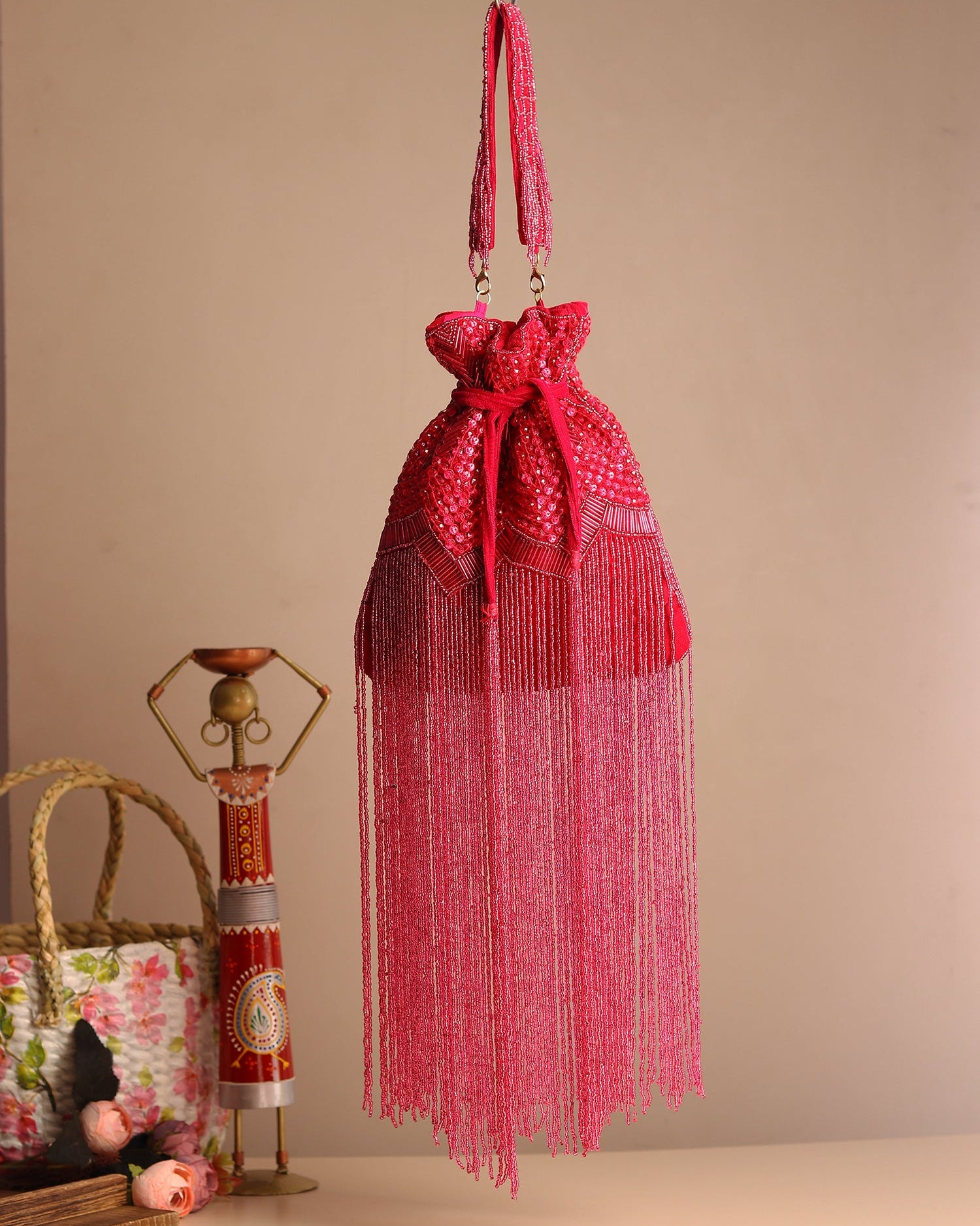 Zunaira Pink Potli Bag