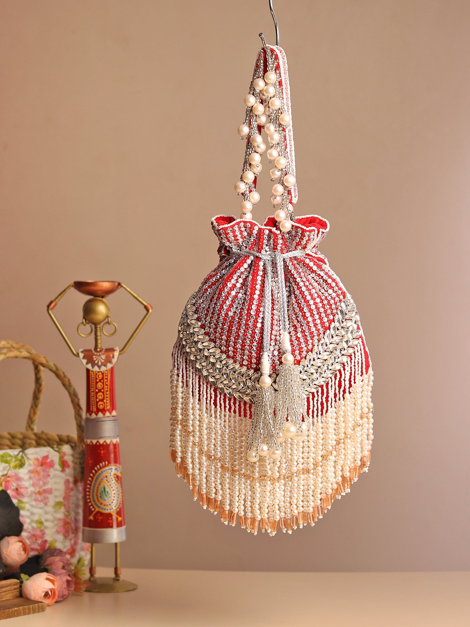 Sitarangi Black Potli Bag
